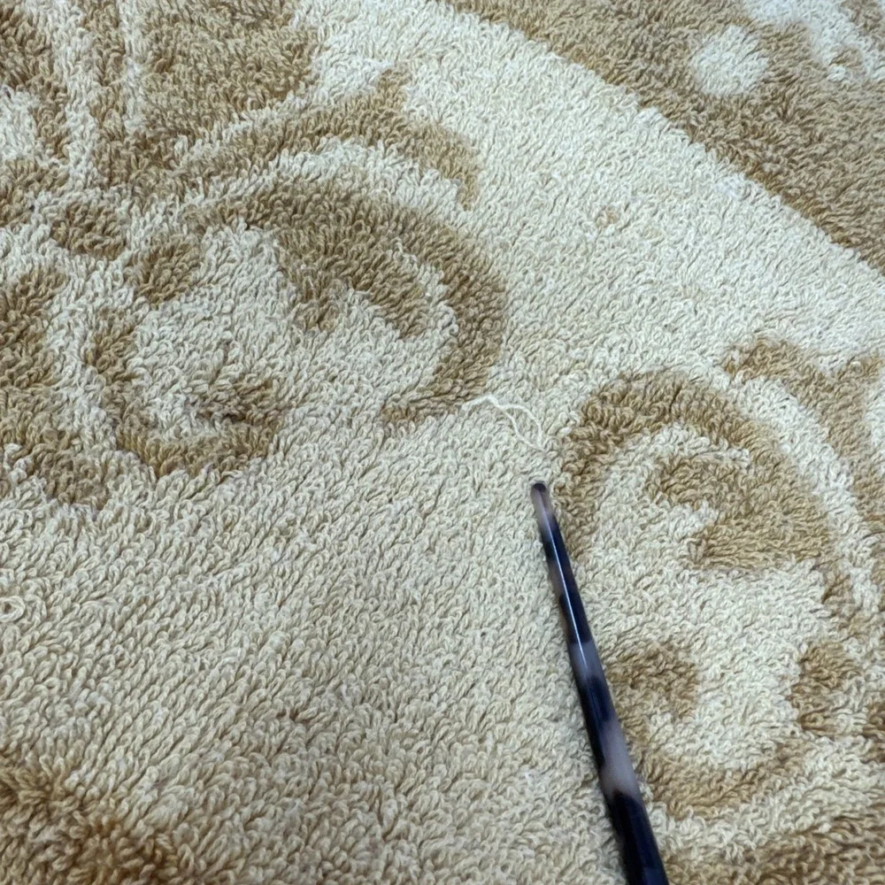 Vintage Fieldcrest Bath Towels Harvest Gold Tan Imperial Collection Retro Cotton
